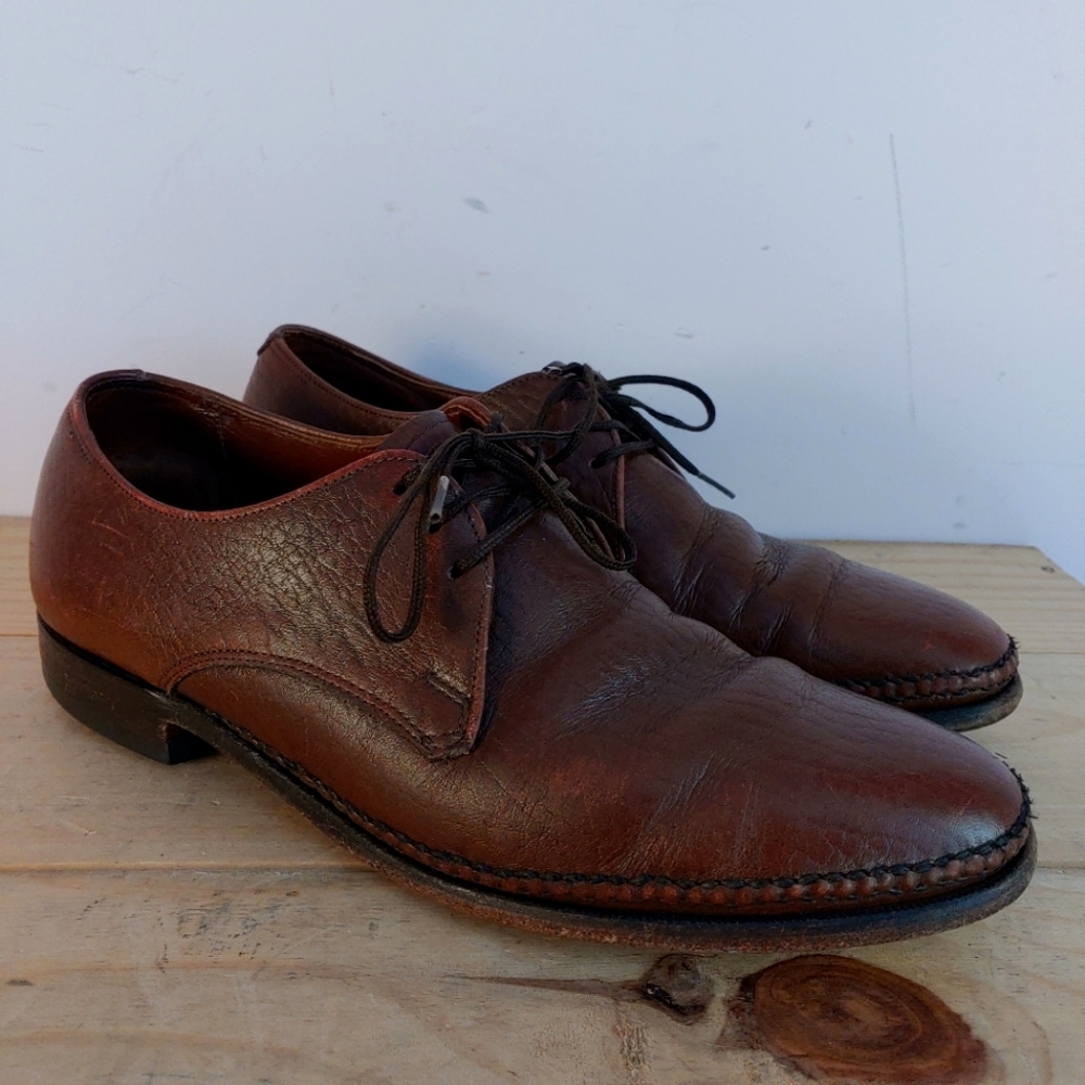 Vintage Dack's brown oxhide leather derby shoes women's size 8.5 (men's size 7)